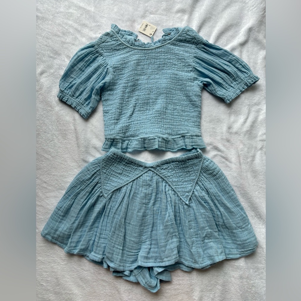 NWT Light blue Free People set; small